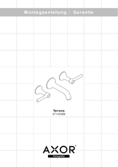 Hansgrohe Axor Terrano 37145 Serie Instrucciones De Instalación/Garantía