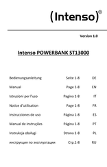 Intenso Powerbank ST13000 Instrucciones De Uso