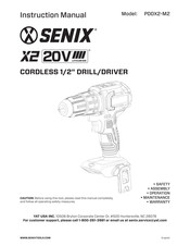 Senix PDDX2-M2 Manual De Instrucciones