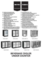 METRO PROFESSIONAL GBC3002S Manual De Instrucciones