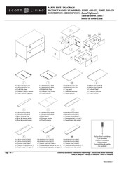 Scott Living J038SL-050-024 Instrucciones Para El Ensamblaje