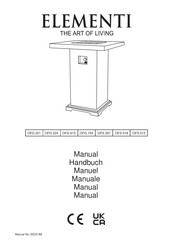 ELEMENTI OFG 615 Manual