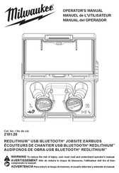 Milwaukee REDLITHIUM 2191-20 Manual Del Operador