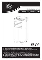 HOMCOM 823-044V91WT Manual Del Usuario