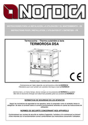 Nordica TERMOROSA DSA Instrucciones De Instalación, Utilización Y Mantenimiento