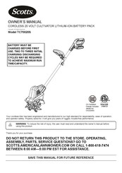 Scotts TC70020S Manual Del Propietário