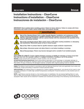 Cooper Lighting Solutions Invue ClearCurve Instrucciones De Instalación