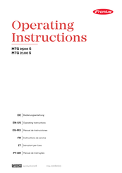 Fronius MTG 2500 S Manual De Instrucciones