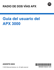 Motorola Solutions APX 3000 Guia Del Usuario