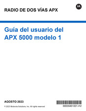 Motorola Solutions APX 5000 Guia Del Usuario