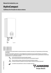 Bosch JUNKERS WTD 18 AM E23/31 Manual De Instalacion Y Uso