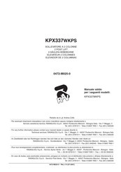 Ravaglioli KPX337WKPS Manual Del Usuario