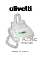 Olivetti Ink Jet Fax-Lab 470 Manual Del Usuario