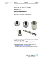 Endress+Hauser Solitrend MMP40 Manual De Instrucciones Abreviado