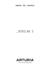 Arturia MIDI CONTROL CENTER FOR MINILAB 3 Manual Del Usuario