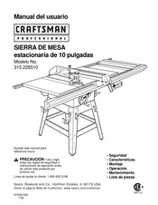 Craftsman professional 315.228510 Manual Del Usuario