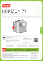 Keter HORIZON 77 17192769 Instrucciones De Montaje