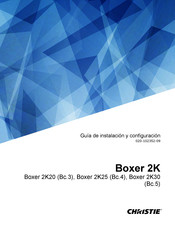 Christie Boxer 2K25 Guia De Instalacion Y Configuración