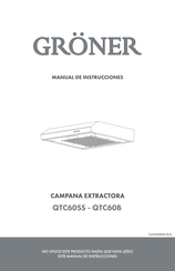 Gröner QTC60B Manual De Instrucciones