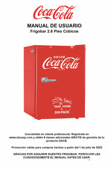 DACE Coca Cola FBCOKEV26R Manual De Usuario