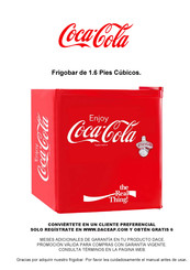 DACE Coca Cola FBCOKE16E Manual De Instrucciones