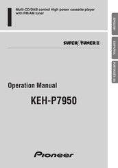 Pioneer SUPER-TUNER III KEH-P7950 Operación Manual