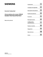 Siemens SIRIUS M200D PROFIBUS Manual De Producto