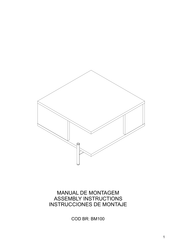 BRV MÓVEIS BM100 Instrucciones De Montaje