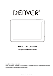 Denver TAQ-90073KBLUE Manual Del Usuario