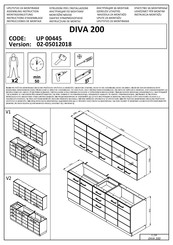 Forma Ideale DIVA 200 UP 00445 Instrucciones De Montaje