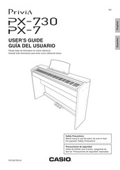 Casio Privia PX-7 Guia Del Usuario