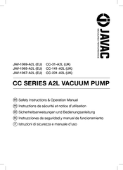 JAVAC JAV-1069-A2L Instrucciones De Seguridad Y Manual De Funcionamiento