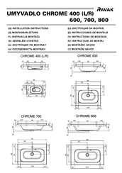 RAVAK CHROME 600 Instrucciones De Montaje