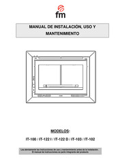 FM IT-103 Manual De Instalación, Uso Y Mantenimiento