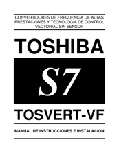 Toshiba TOSVERT-VF S7S Manual De Instrucciones E Instalación