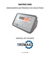 Trumax MATRIX ONE Manual De Usuario