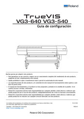 Roland TrueVIS VG3-640 Guía De Configuración