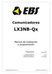 EBS LX3NB-Q30 Manual De Instalación Y Programación