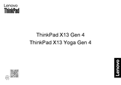 Lenovo ThinkPad X13 Yoga Gen 4 Guia De Inicio Rapido