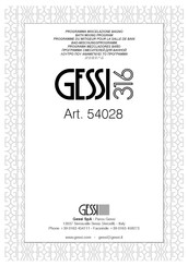 Gessi 316 54028 Instrucciones De Montaje