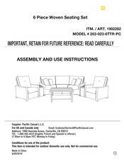 Costco 203-023-6TTR-PC Instrucciones De Montaje Y Uso