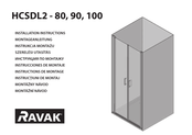 RAVAK HCSDL2-80 Instrucciones De Montaje