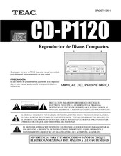 Teac CD-P1120 Manual Del Propietário