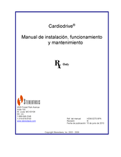 Stereotaxis Cardiodrive Manual De Instalación, Funcionamiento Y Mantenimiento