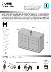 Forte CQNK222B Instrucciones De Montaje