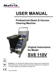 Matrix Cleaning Systems SV8 110V Manual De Usuario