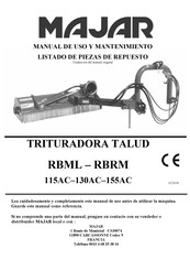 MAJAR RBRM130AC Manual De Uso Y Mantenimiento