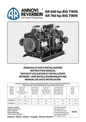 Annovi Reverberi AR 760 bp BIG TWIN Manual De Uso E Instalación