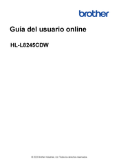 Brother HL-L8245CDW Guía Del Usuario Online