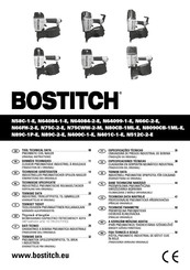 Bostitch N58C-1-E Manual De Instrucciones